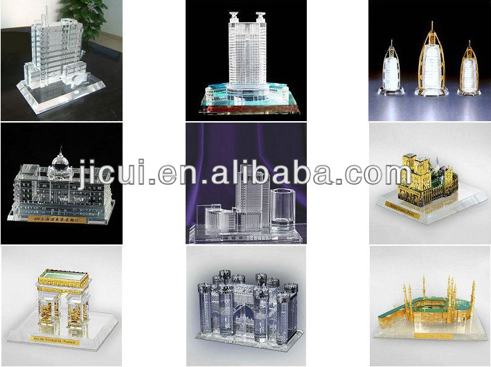結晶黄金寺院モデル、 クリスタルビルディングモデルお土産インドのために製造問屋・仕入れ・卸・卸売り