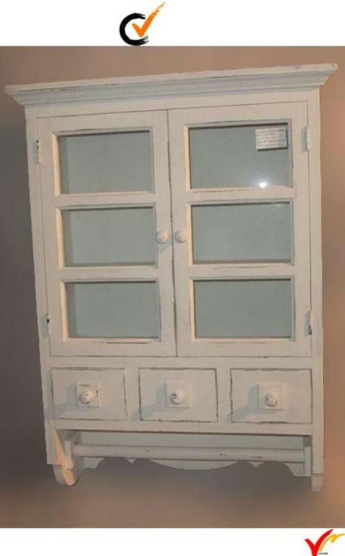 Wall  Wall Cabinet,Wooden cabinets Cabinet  White French Hanging   wall Buy vintage Antique