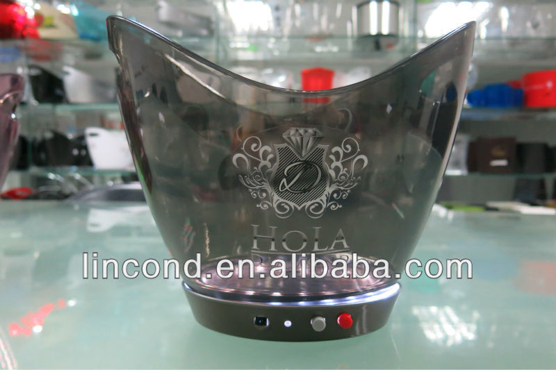 plastic wine bucket, led champagne buckets wholesale,custom ice bucket