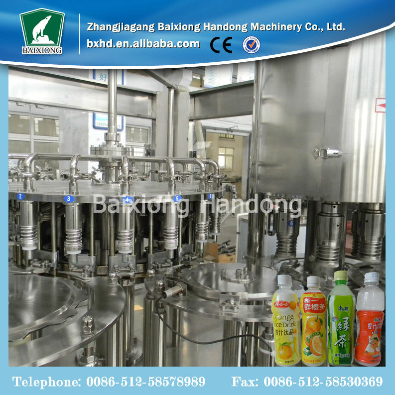 Automatic 3 in 1 juice filling machine