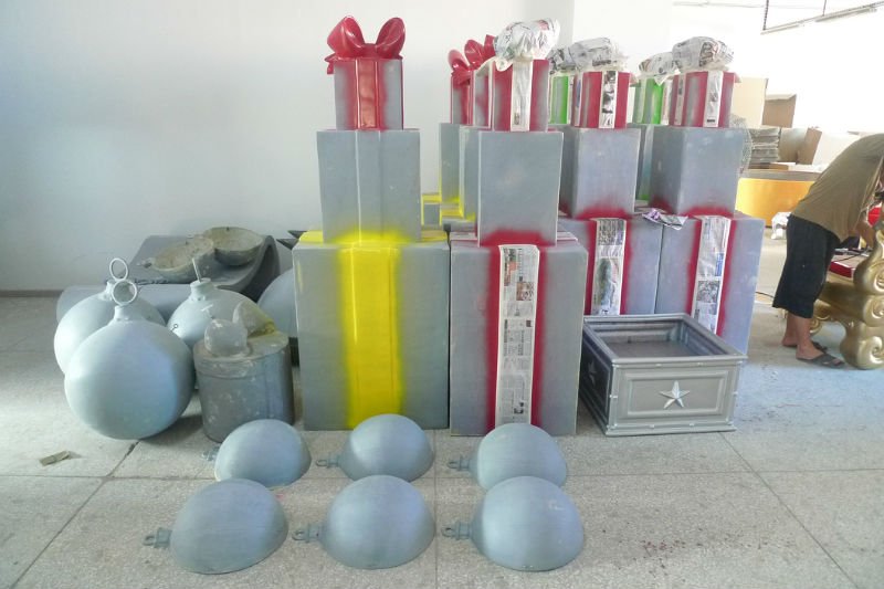 大型の屋外クリスマスの飾りギフトボックス問屋・仕入れ・卸・卸売り