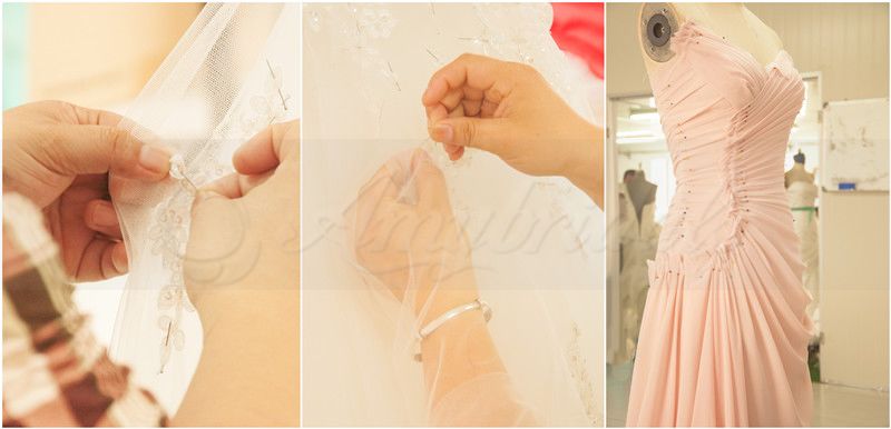 スパンコールのついたキャミソールセクシーなストラップレスのイブニングドレス短いフロントロングバック2014年問屋・仕入れ・卸・卸売り