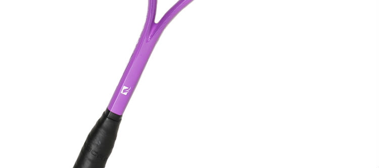 文字と紫のカバー付きFANGCAN FCSQ-02スカッシュラケット複合主ラケット問屋・仕入れ・卸・卸売り