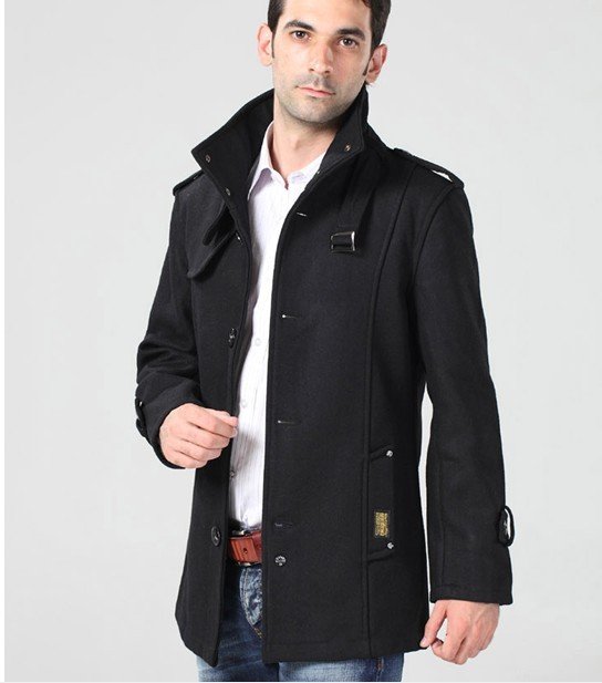 Best Wholesales Men&39S Wool Coat Casual Jacket Fashion Winter