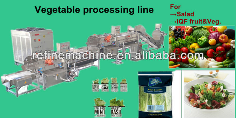 automatic vegetable processing line/frozen vegetable processing line/Salad/IQF