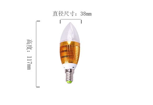 New Arrival 4W LED bulb / E27/E14/ led 4w brightness candle light /high power /energy saving bulb /chandelier bulb