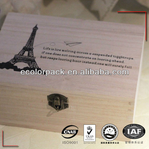 Luxury wooden packaging box wine