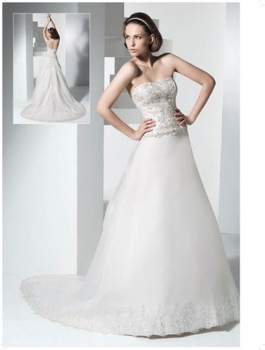 Western style exquisite removable lace top trumpet Wedding Dress SZW1027