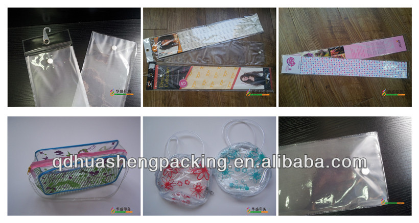 カスタム高級不- 織packgingpvcの毛延長袋ハンガー付き仕入れ・メーカー・工場