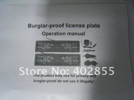 Охранная система Europe Size for Russia Plastic Stealth Remote Control Auto Car Licence Holder Vehicle License Plate Frame Licence Cover Охранная система Europe Size for Russia Plastic Stealth Remote Control Auto Car Licence Holder Vehicle License Plate Frame Licence Cover