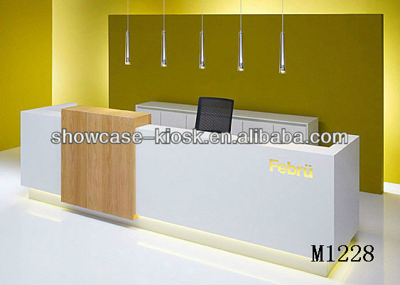 White Half Round Reception Desk Design,Front Desk Reception ...