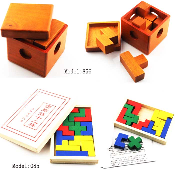 木製の頭の体操パズル知育玩具3d木製のパズル問屋・仕入れ・卸・卸売り