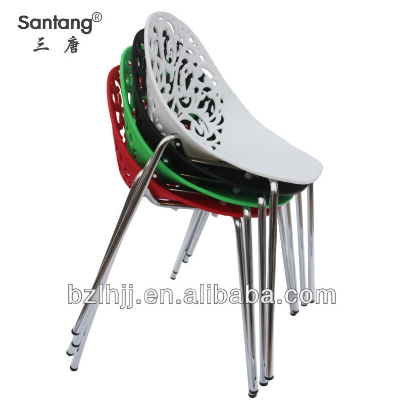 Plástico silla de comedor de diseño moderno/restaurante muebles ... Silla sslon acero plastico mofernas