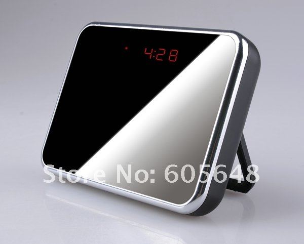 Multi-Functional Table Clock Hidden Camera DVR w/ Mirror Remote control Motion Detection Cam Mini Camcorder