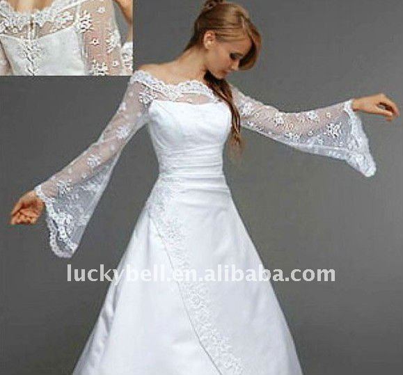 2012 Fashionable Arabic Long Sleeve Wedding dress