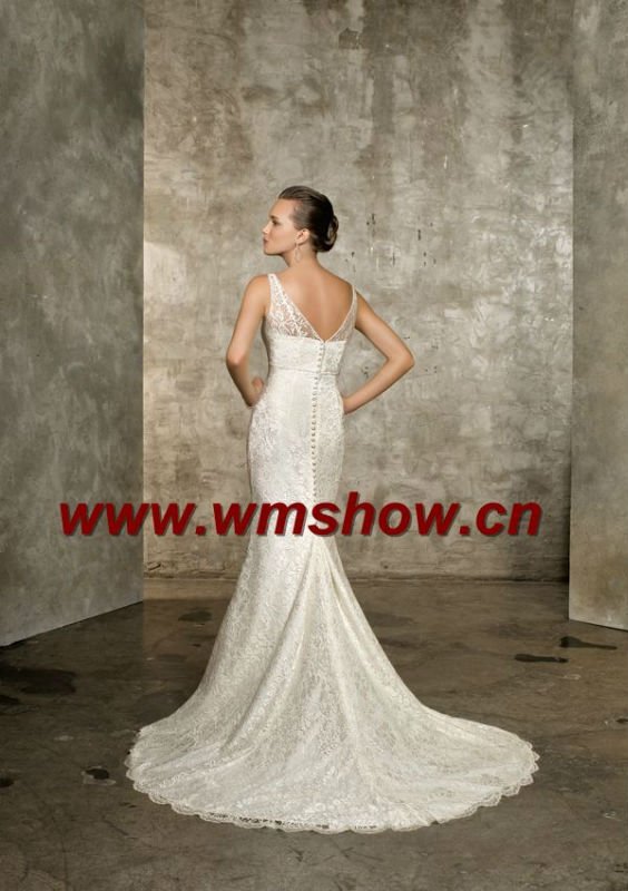 2011 Latest Design High Quality Mermaid Lace Top Wedding Dresses 18181jpg