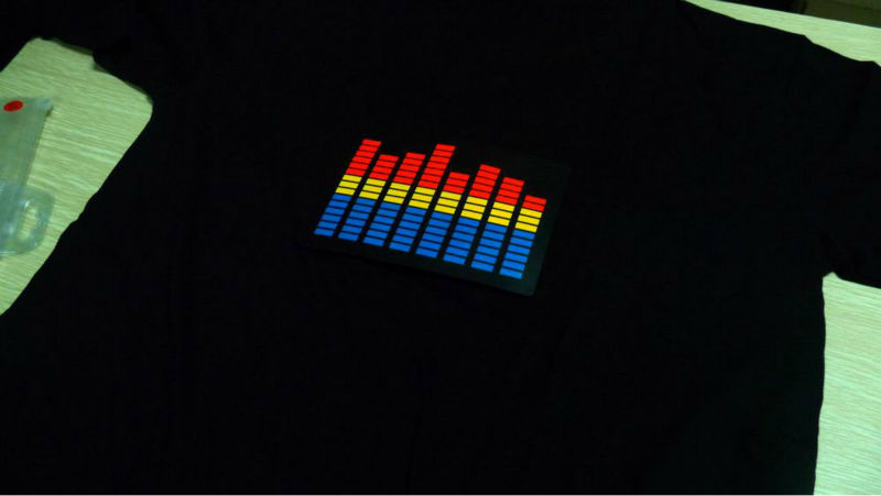 100%綿サウンドアクティブアイテムバッテリーライトアップ服仕入れ・メーカー・工場