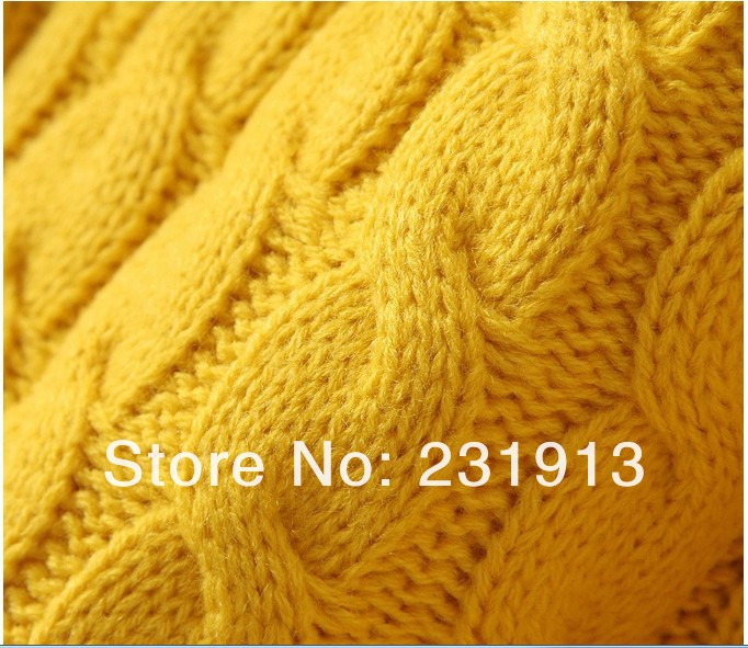 Женский пуловер New Listings Thick Round Neck Pullover Loose Twist Retro Sweater Женский пуловер New Listings Thick Round Neck Pullover Loose Twist Retro Sweater