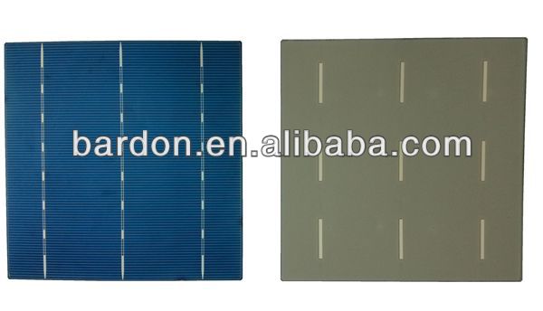 高効率三重接合太陽電池チップ価格のサイズ6x6のインチ125×125( 156mmx156mm) 10mwのためのソーラーシステム問屋・仕入れ・卸・卸売り