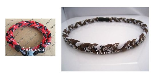 50pcs/lot Titanium Germanium 3 Ropes Tornado Necklace triple necklace Athletes 48cm/50cm/55cm, Free shipping EMS (NBNL3RM) 50pcs/lot Titanium Germanium 3 Ropes Tornado Necklace triple necklace Athletes 48cm/50cm/55cm, Free shipping EMS (NBNL3RM)