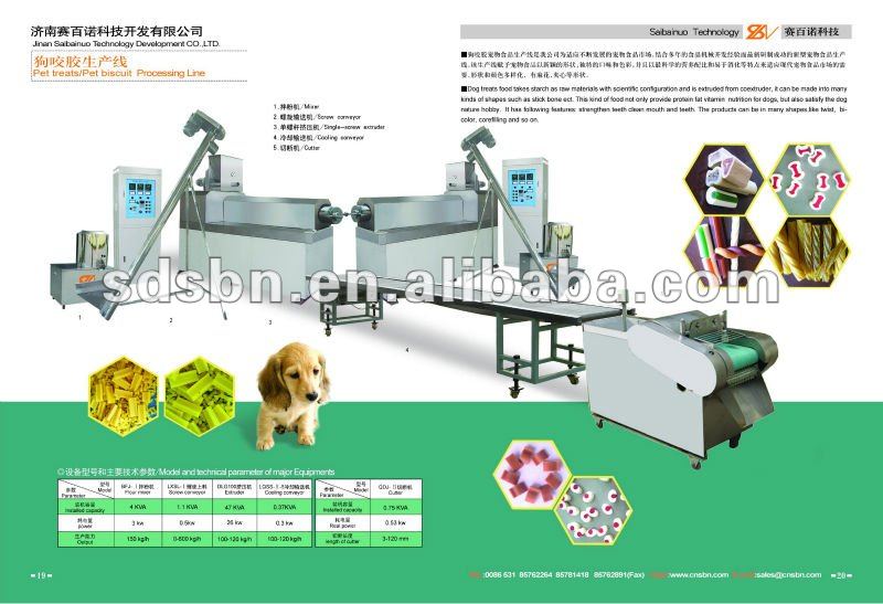 Automatic Extrusion Dog Chew gum machine