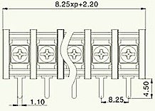 Pcbバリア端子台8.25ミリメートルピッチスクリュータイプバリアパワーkf35r-8.25用ストリップ仕入れ・メーカー・工場