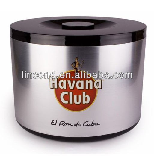 double color new design acrylic bucket, champagne cooler bucket, plastic chanpagne bucket