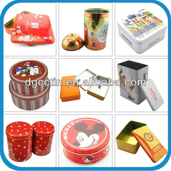 CMYK printing elegant tin box