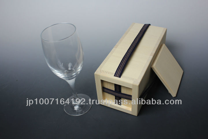日本品質hadmade結婚披露宴のギフトのための木箱ワイングラスを持つ問屋・仕入れ・卸・卸売り