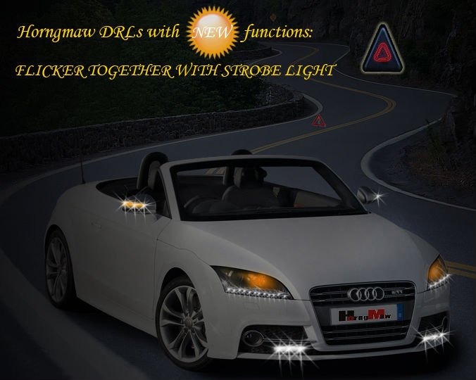 flicker together with strobe light DRL
