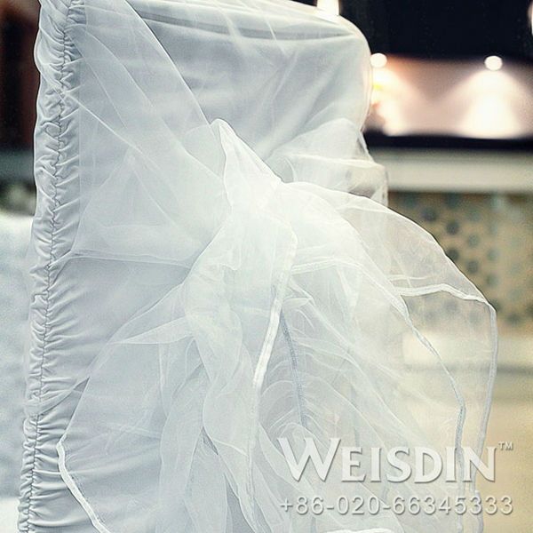 卸売白いweisdin波立た椅子カバー結婚式のスパンデックス問屋・仕入れ・卸・卸売り