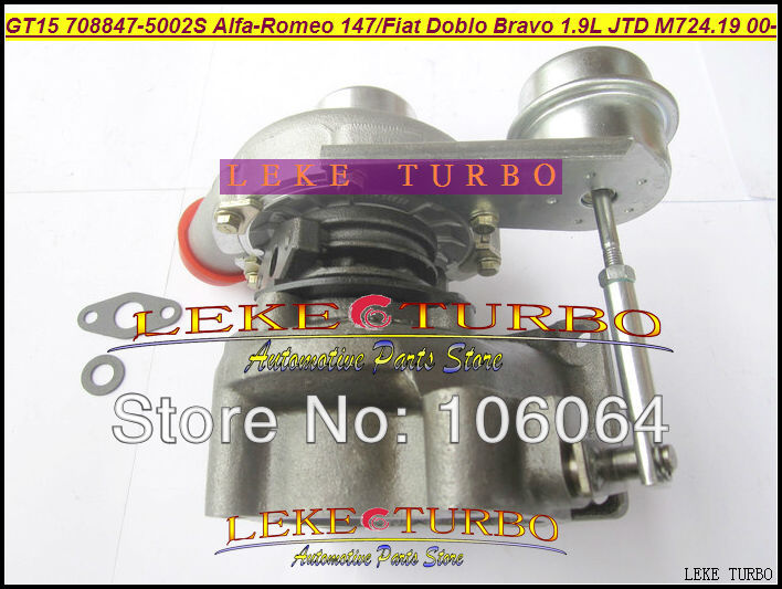 GT1444S 708847-5002S 708847 turbo TURBINE for Alfa-Romeo 147 Fiat Doblo Bravo Multipla 1.9L JTD M724.19 2000- turbocharger (2)