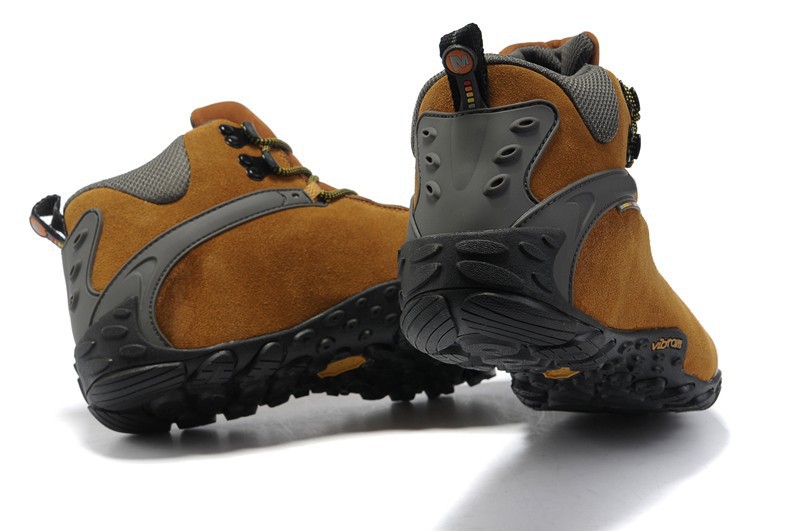 2014 New Suede Genuine Leather Men Hiking Shoes Plush Winter