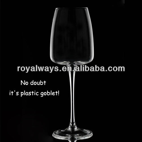 High quality Nice shape customized plastic Red Wine Glass BPA free