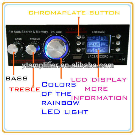 Audio cell phone signal extender YT-688D with usb/tf