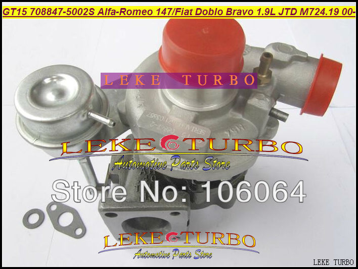 GT1444S 708847-5002S 708847 turbo TURBINE for Alfa-Romeo 147 Fiat Doblo Bravo Multipla 1.9L JTD M724.19 2000- turbocharger (4)