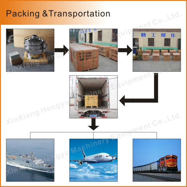 3 different sieves rotary cocoa powder shale shaker