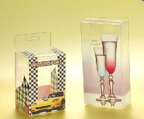 Clear PP plastic transparent folding box for champagne