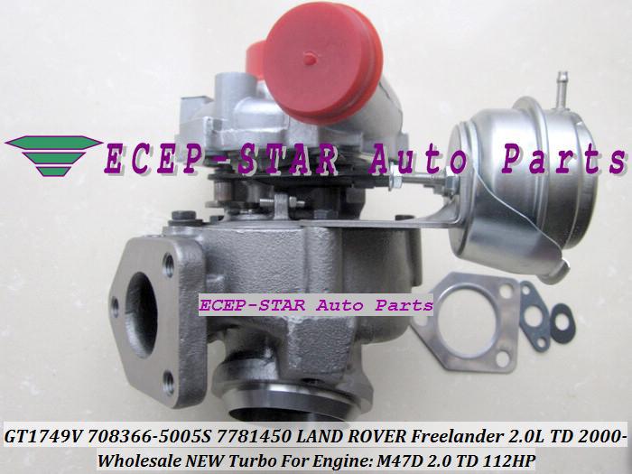 GT1749V 708366-5005S 708366 7781450 Turbo Turbine Turbocharger for Landrover Freelander 2.0L 2000- Engine M47D 2.0 TD 112HP (2).JPG