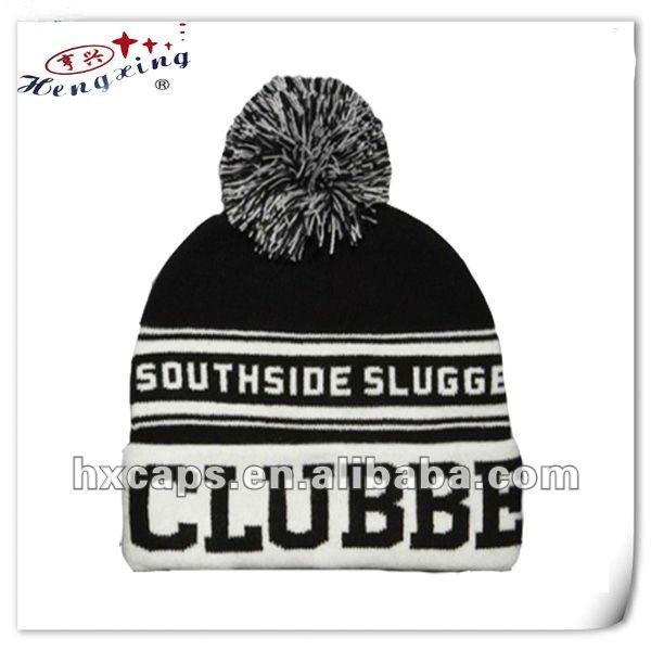 free custom beanies with beanie personalized  knitted pom pom beanie hats Wholesale pom