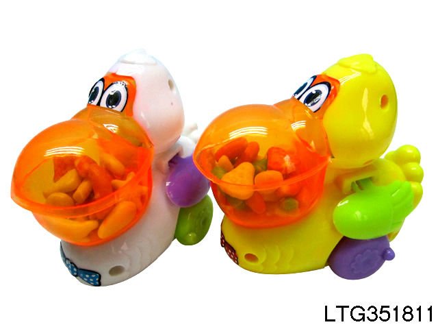 Pull line engineer car toy candy