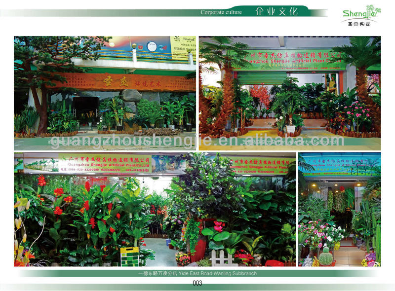 ミニ人工2頭トーチ、 屋内装飾的な盆栽の植物問屋・仕入れ・卸・卸売り