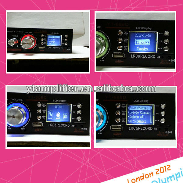 Audio cell phone signal extender YT-688D with usb/tf