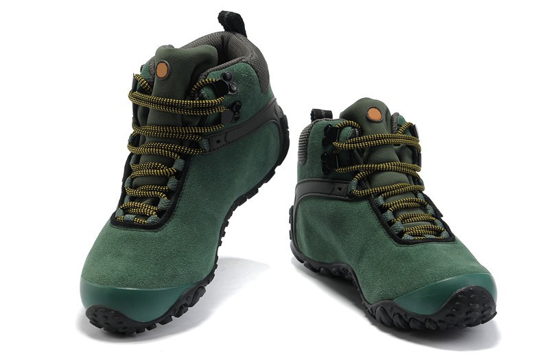 2014 New Suede Genuine Leather Men Hiking Shoes Plush Winter