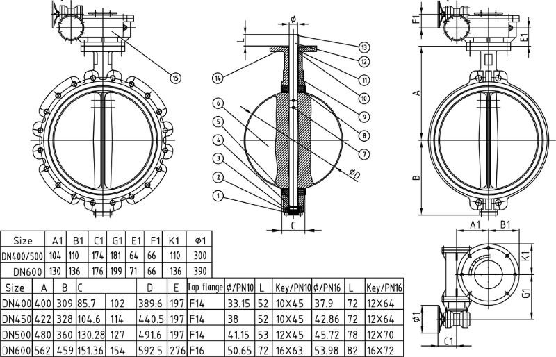 バタフライバルブpn10/16/ANSI150/ci/di/cf8m仕入れ・メーカー・工場