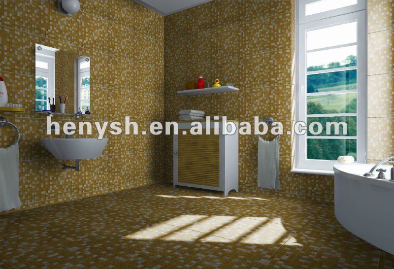 Badezimmer mosaik: kleines bad badewanne fliesen farben mosaik ...