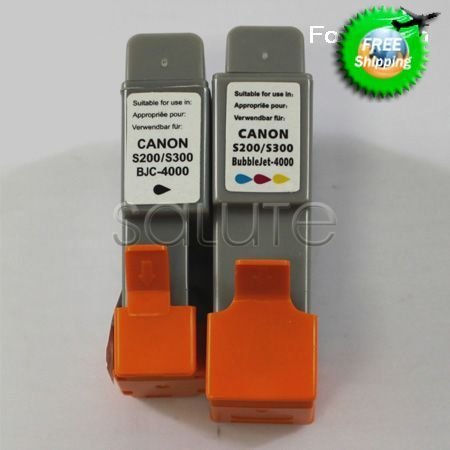 Wholesale 2pcs/set BCI-24 ink cartridges for Canon PIXMA iP1500/PIXMA iP2000/S200/S300 printer cartridges