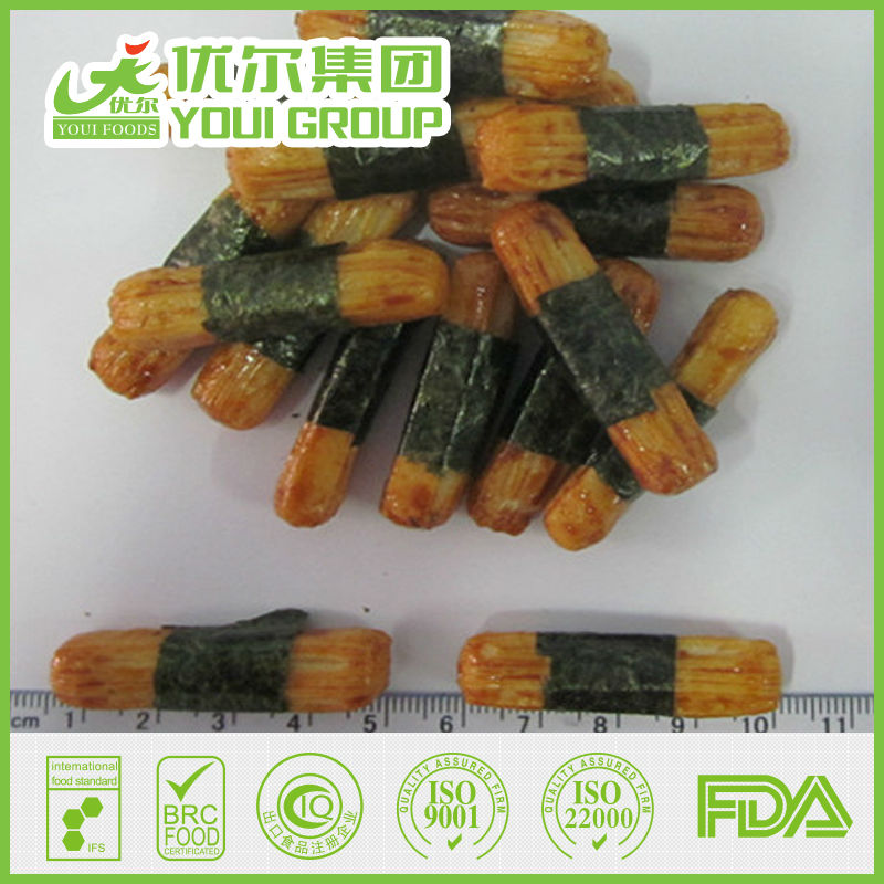 Nori rice cracker Seaweed wrapped