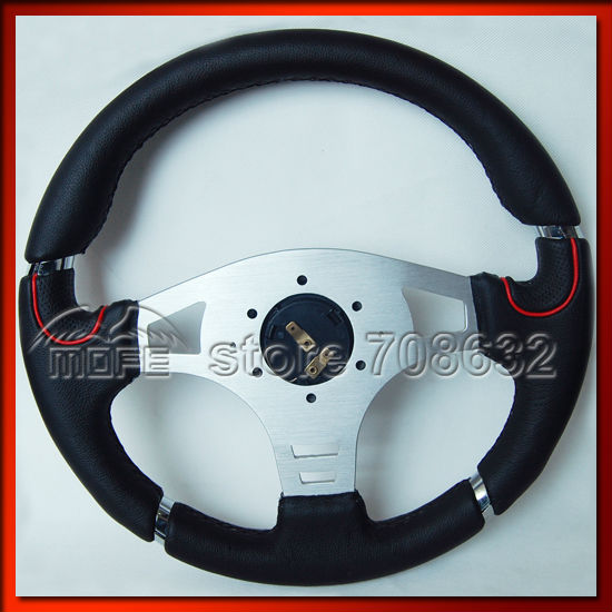 Genuine Leather 340mm MOMO Millenium Steering Wheel DSC_0568