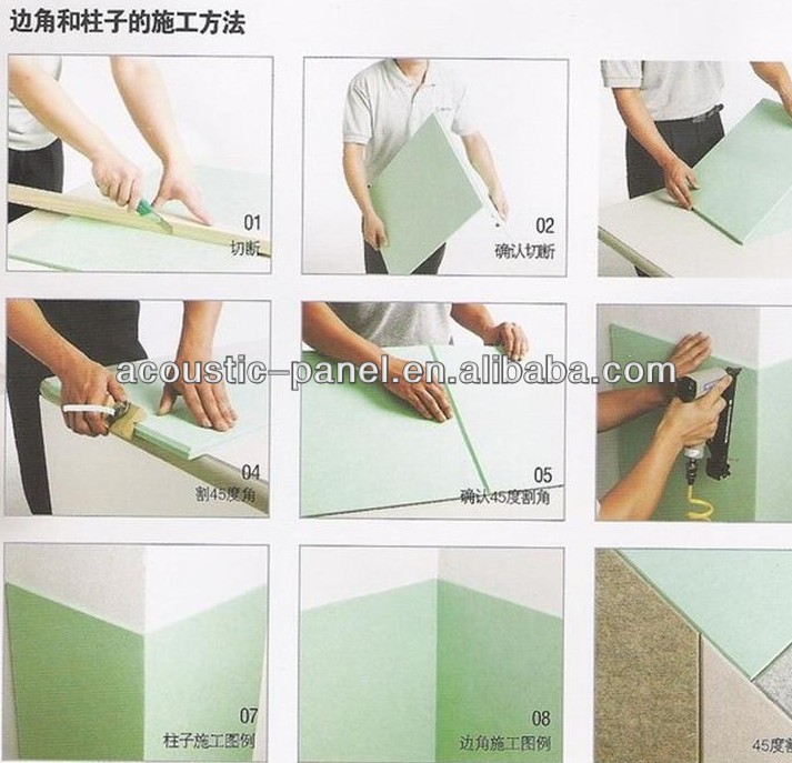 中国最新のデザイン画装飾的な天井/壁パネルポリエステル繊維の音響パネル問屋・仕入れ・卸・卸売り